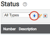 Add Status Type button